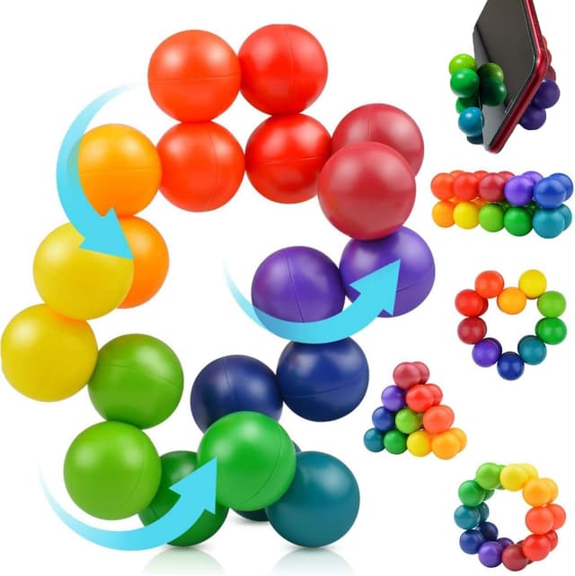 Detalle de Sensory fidget rainbow variable ball toys