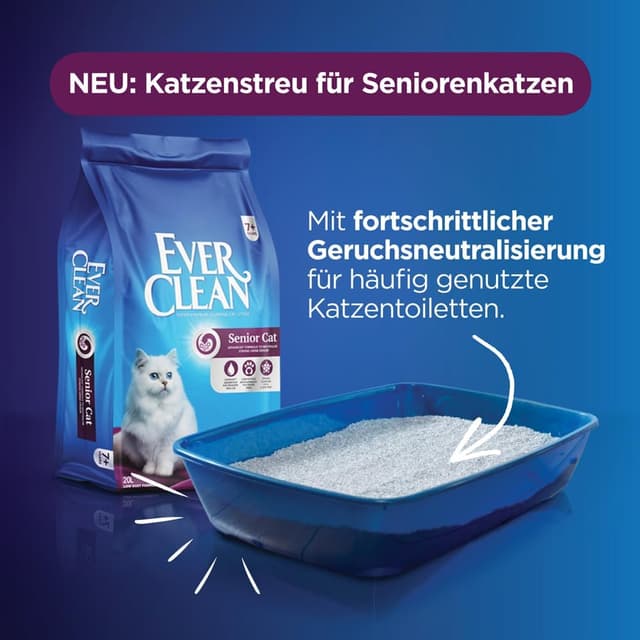 Detalle de Ever Clean Senior Cat Klumpstreu für Katzen – 20 l Beutel