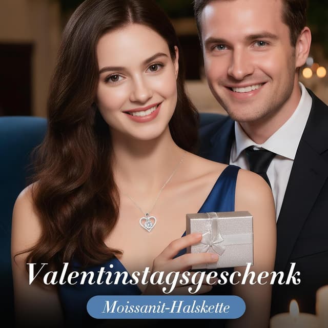 Detalle 2 de LOUISA SECRET Collana da donna Cuore Infinito Eternal in argento 925 con moissanite