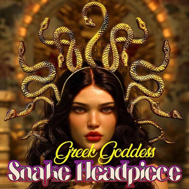 Detalle 1 de Zoestar Medusa snake headband for Halloween