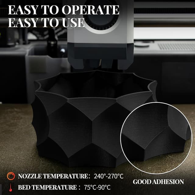 Detalle de Chromax PETG-CF Filamento de Fibra de Carbono 1.75mm, Negro