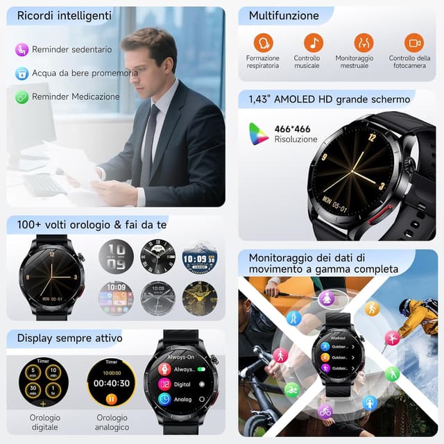Thumbnail 6 de YUPENG smartwatch ECG 1.43" AMOLED