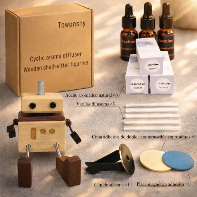 Thumbnail 6 de Ambientador muñeco de madera oscilante 3 aromas