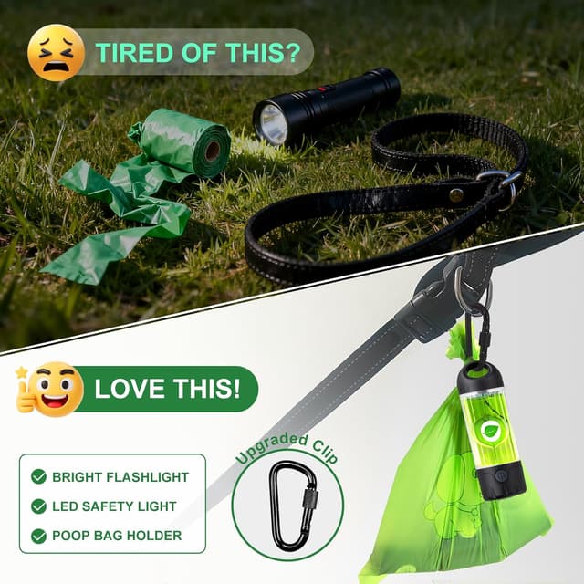 Detalle 2 de Tubasion Kotbeutelspender mit Licht 80 Lumen