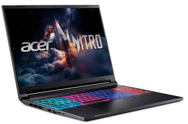 Detalle de Acer Nitro V 16S AI ANV16S-41-R93W Gaming-Laptop (16"), AMD Ryzen 7, 16GB RAM, 1TB SSD, RTX 5070