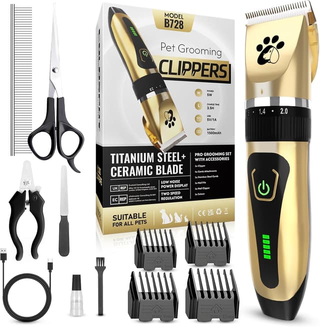 Detalle de Professional Cordless Dog Clippers 2-speed