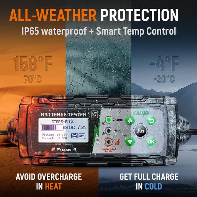 Thumbnail 6 de FOXWELL BC521 12V battery charger tester