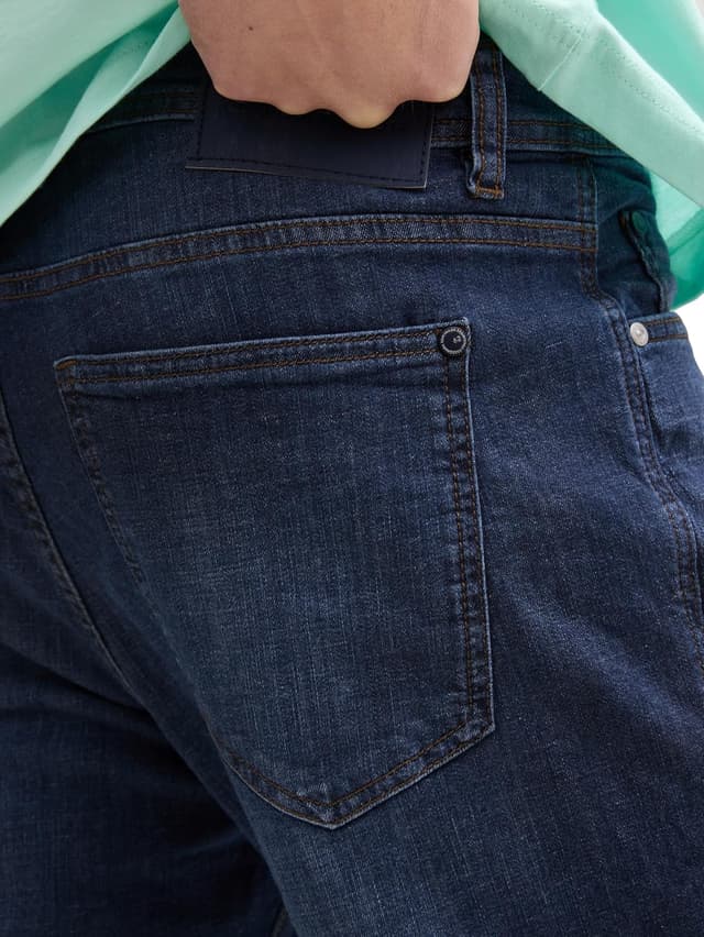 Detalle 2 de TOM TAILOR Uomini Josh Regular Slim Jeans in denim elastico a 5 tasche