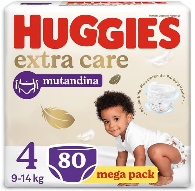 Imagen de Huggies Extra Care Pannolini Taglia 4 80 pezzi en OfertitasTOP