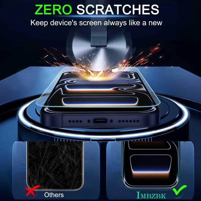 Thumbnail 6 de IMBZBK Auto-Dust Removal Matte Screen Protector for iPhone 17 Pro Max 3-Pack