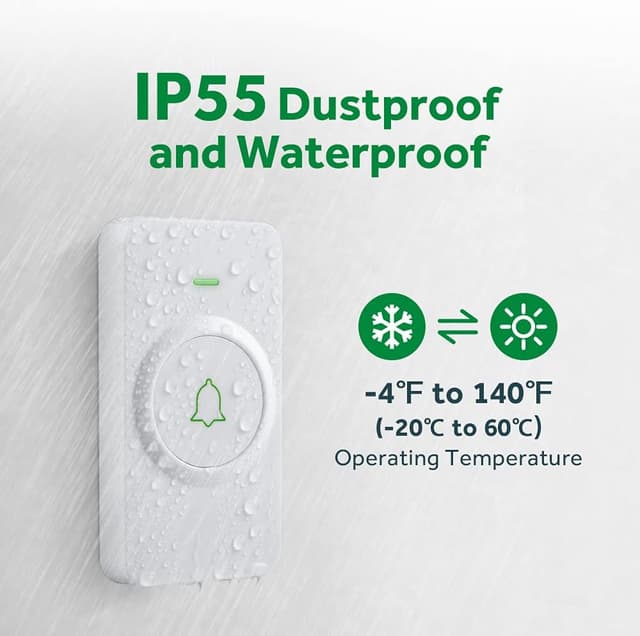 Detalle de AVANTEK Wireless doorbell 300 m range