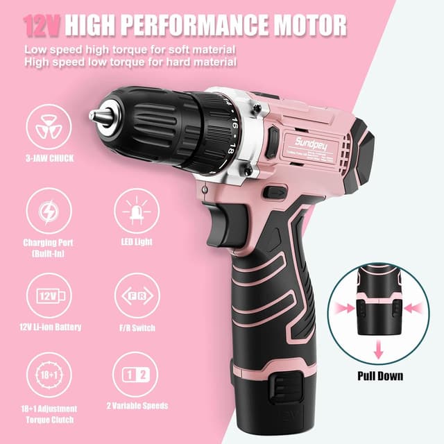 Thumbnail 3 de Sundpey 12V Drill Kit