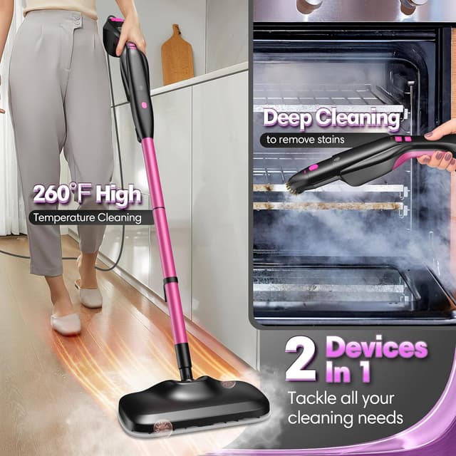Detalle de HomeNova Steam Mop 18-in-1, 1000W