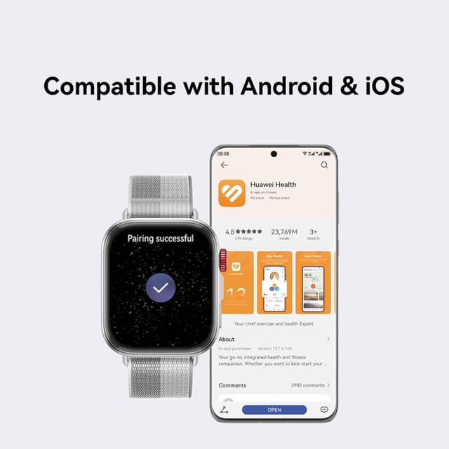 Thumbnail 6 de HUAWEI Watch Fit 4 Smart Watch (Ultra Slim) with GPS, AMOLED, Bluetooth Calling & up to 10 days battery