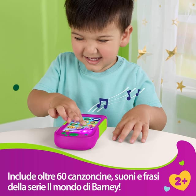 Detalle 2 de Telefono Hey Barney JGT55 per bambini