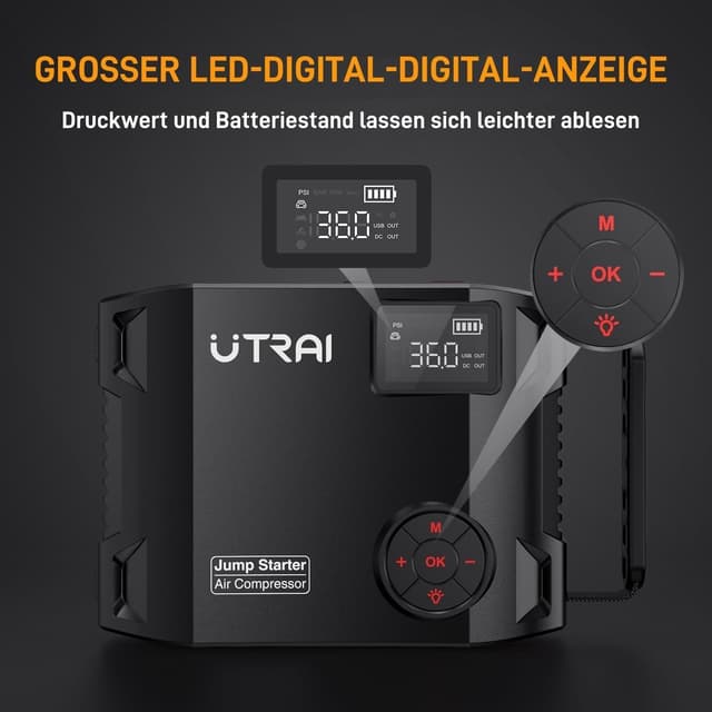 Thumbnail 6 de UTRAI 7000A Starthilfe Powerbank mit 27000 mAh