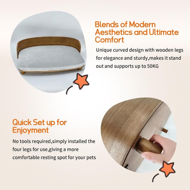 Thumbnail 5 de BingoPaw BinoPaw Hundesofa 83x57 cm