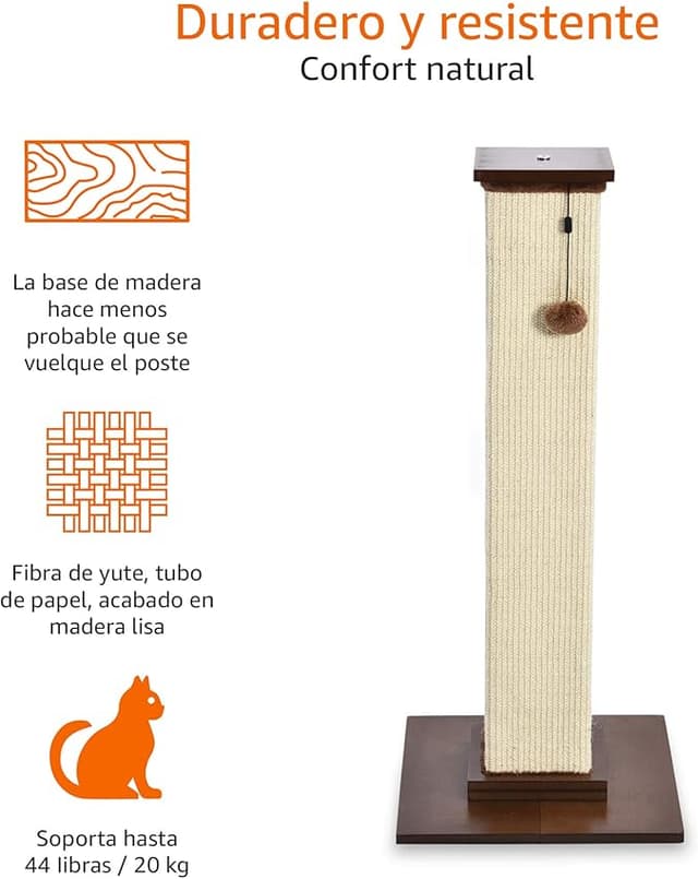 Thumbnail 5 de Amazon Basics Rascador para gatos 42 cm 🐱