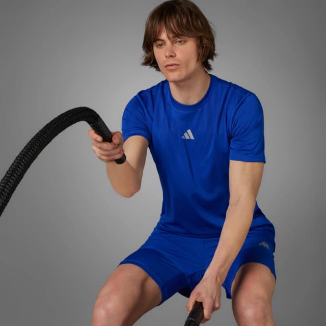 Imagen de Adidas HIIT Airchill Workout, camiseta HIIT azul en OfertitasTOP