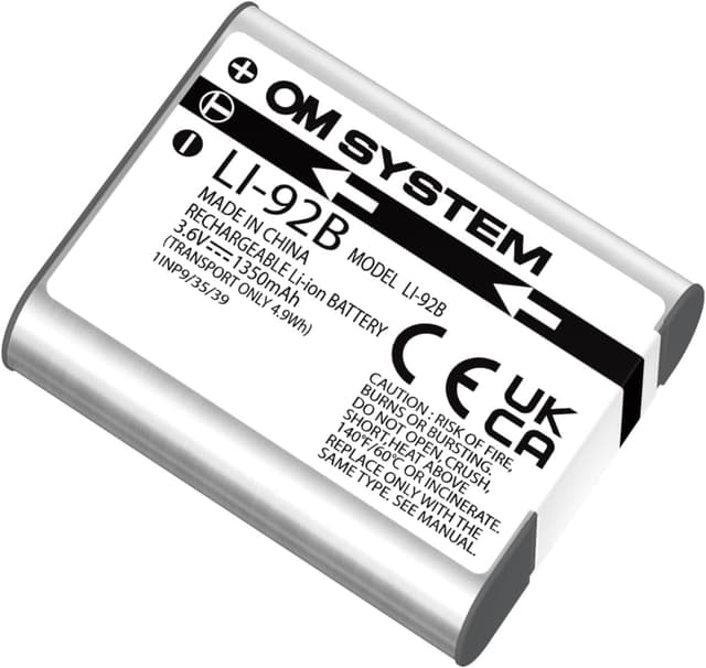 Detalle de OM SYSTEM Li-92B 1350mAh camera battery