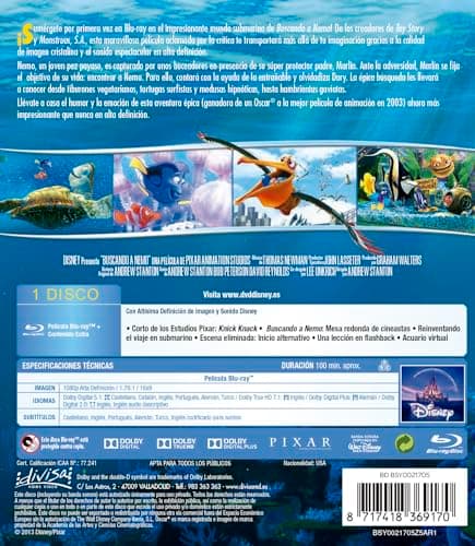 Detalle 2 de Divisa HV Buscando A Nemo Blu-ray