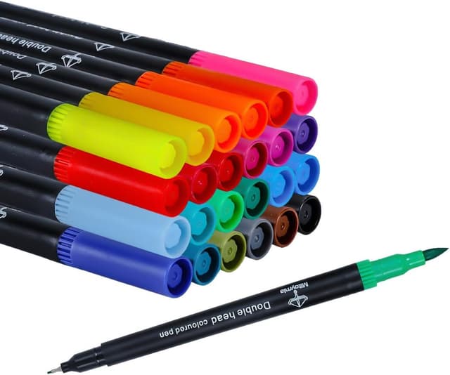 Detalle 2 de K.CINE dual tip brush pens 120 colours