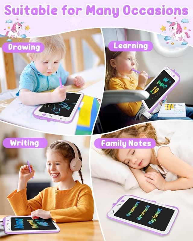 Thumbnail 6 de Tablette dessin enfant licorne (tableau magique effaçable) 8,5 pouces