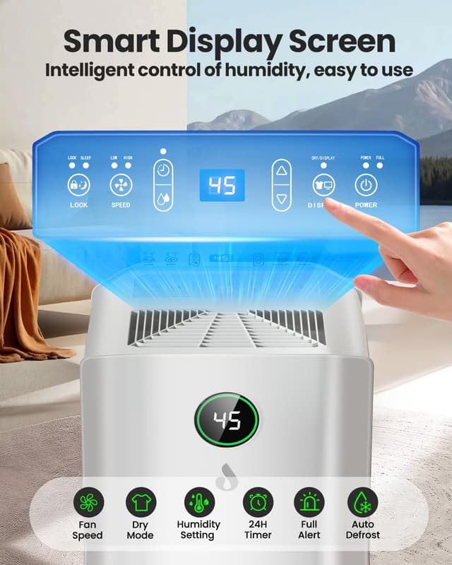 Thumbnail 2 de 20L/Day Dehumidifier for Home with 3L Tank 🛠