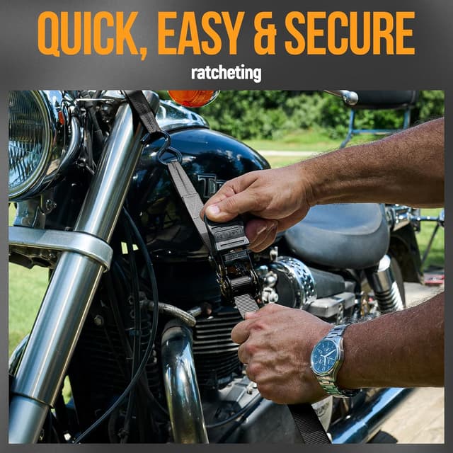 Thumbnail 3 de FORTEM Ratchet Straps 1650 lb, 15 ft set 🚚