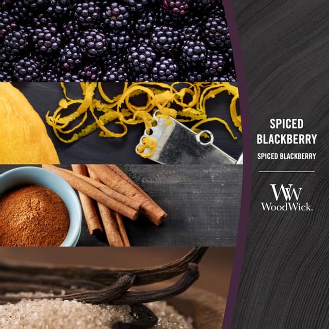 Thumbnail 1 de WoodWick Mûre épicée bougie jarre moyenne 1 mèches 🕯