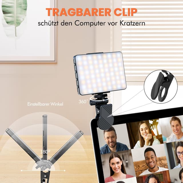 Thumbnail 2 de ETENTOUS M15 Selfie-Licht 80 LEDs, dimmbar