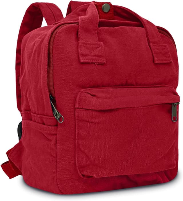 Thumbnail 6 de Boziee Klein Cityrucksack für Damen, aus Canvas/Corduroy – kleines Daypack 25 x 16 x 25 cm