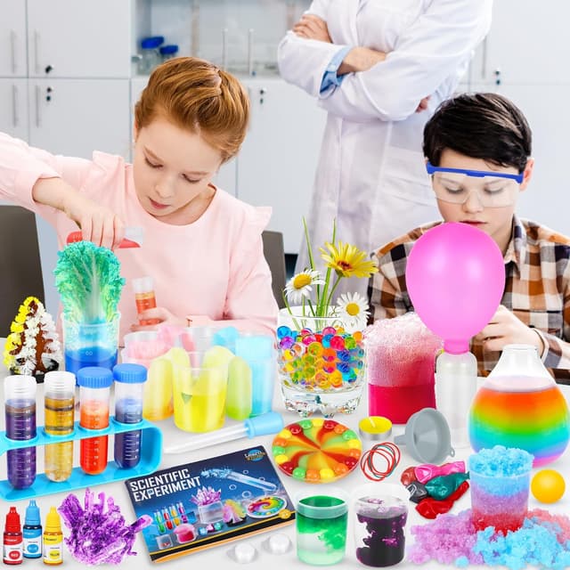 Thumbnail 6 de 80+ Experiments Science Kits for Kids (Volcano & Fizzy Reaction) – Chemistry and colour learning STEM toy set