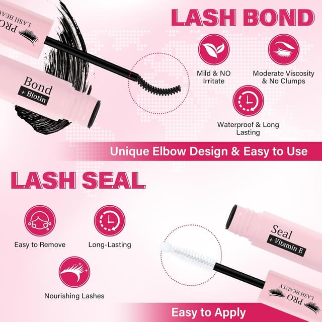 Thumbnail 3 de PRO DIY Wimpernverlängerung Kit 200 Stk 40D