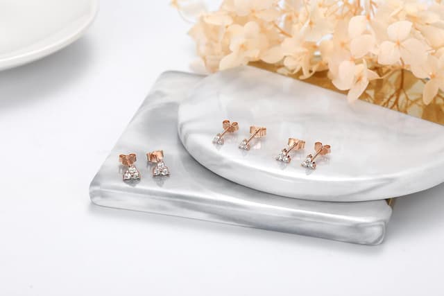 Thumbnail 6 de MASOP Ohrstecker Set mit Zirkonia 3er, 3 mm