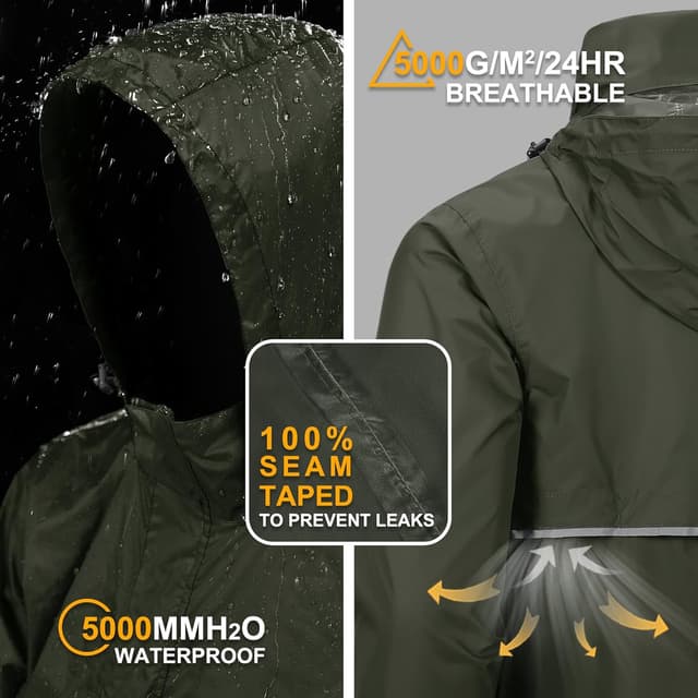 Detalle 2 de Outdoor Ventures Rain Jacket Waterproof