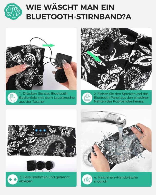 Thumbnail 7 de LC-dolida Auriculares Inalámbricos para Dormir 🎧 Regalo Hombre y Mujer