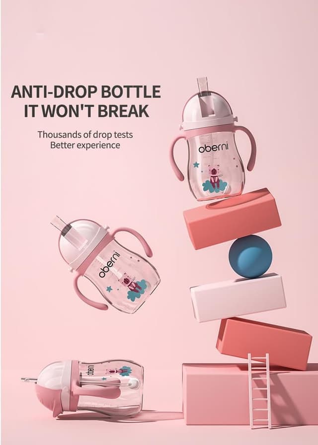 Detalle 1 de Oberni Baby sippy cup 270ml water bottle