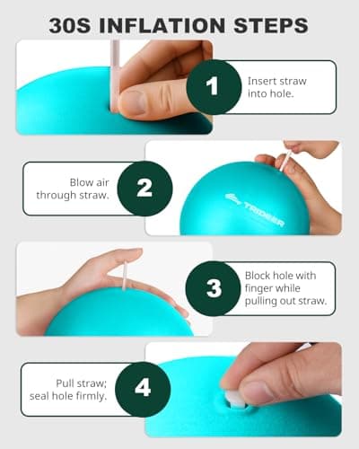 Thumbnail 8 de Trideer 9-Inch Pilates Ball ⚙