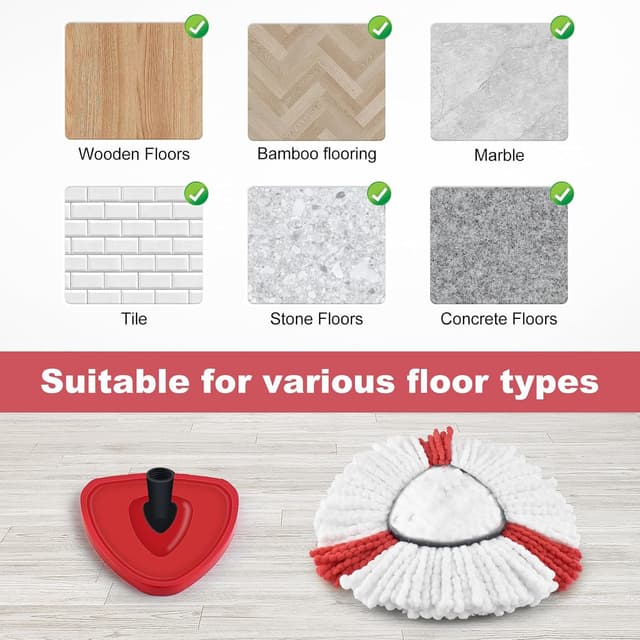 Thumbnail 6 de DLAIMI spin mop replacement heads 4 pack