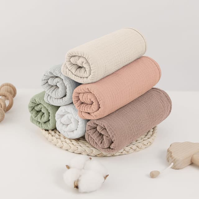 Thumbnail 4 de Bebee Spucktücher Bearmoss Moltontücher 6er Pack