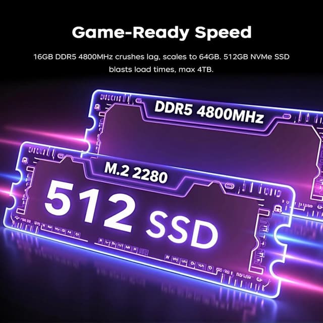 Detalle de Tivique RX16 Gaming Ryzen 7 fino a 4,9 GHz