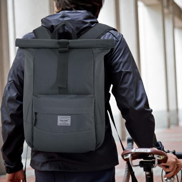 Thumbnail 6 de CALIYO Rolltop Rucksack Damen groß – Laptopfach, wasserdichter Rolltop und Stauraum für Schule, Studium & Reisen