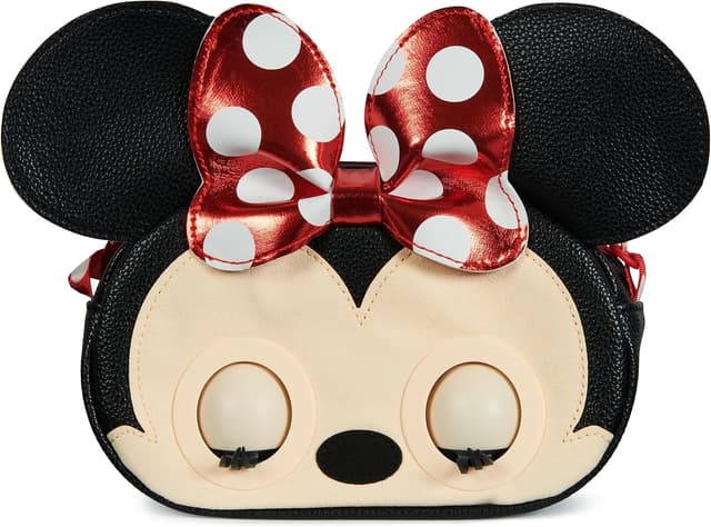 Detalle 2 de Purse Pets Disney Minnie Maus – interaktive Schultertasche mit mehr als 30 Geräuschen, ab 4 Jahren