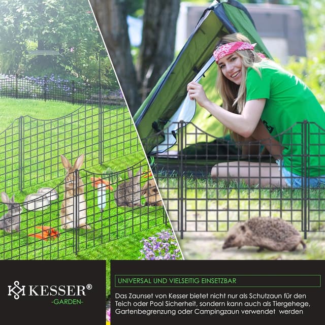 Thumbnail 3 de KESSER® Valla para estanque y jardín, juego de 5 con accesorios 🚫
