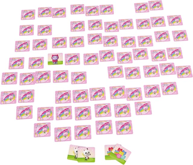 Detalle 2 de Gabby et la Maison Magique – Mémo Valisette Gabby Chat (72 cartes, 36 paires) jeu de mémoire dès 3 ans