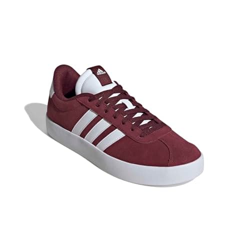 Detalle de adidas Hombre VL Court 3.0 (Shadow Red/Cloud White/Shadow Red) – Zapatillas de piel con amortiguación