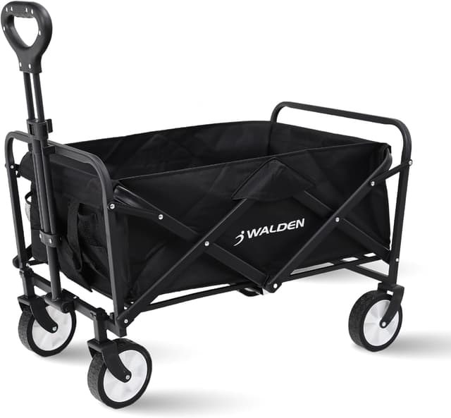 Detalle de Carrello pieghevole da spiaggia con grande capacità e manico regolabile (fino a 90 kg)