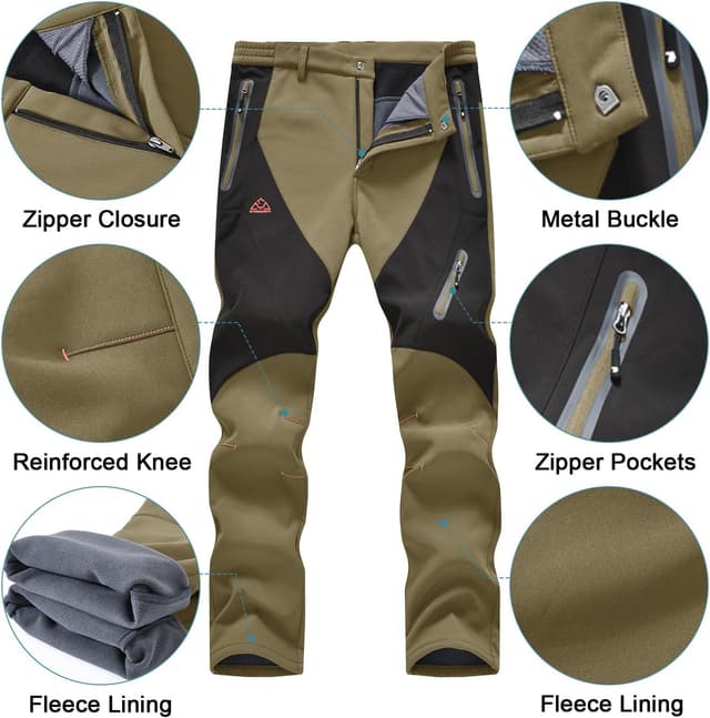 Detalle de donhobo Waterproof Ski Trousers with 2 Pockets