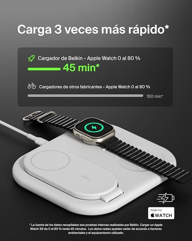Detalle de Belkin BoostCharge Cargador Magnético Qi2 15 W